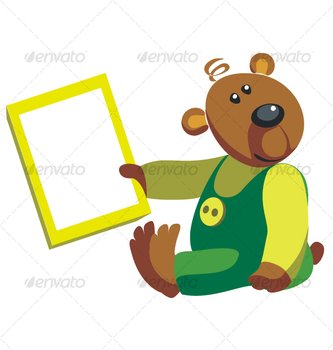 Cartoon Bear Border