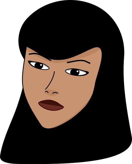 Woman Head Clip Art N2