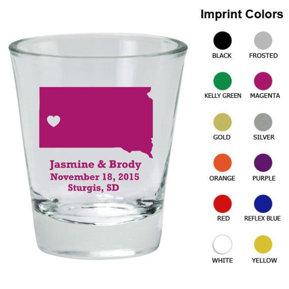 Wedding Favor Shot Glasses
