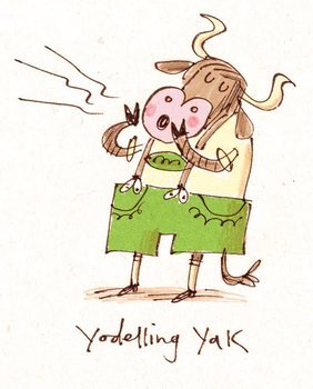 Yodeling Yak Clip Art