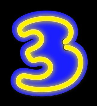Number 3 Clip Art N54