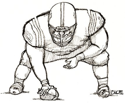 Football Lineman Clip Art N2
