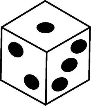 Bunco Dice Clip Art N2