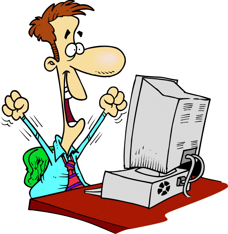 Person On Computer drawing free image download
