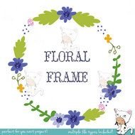 Hand Drawn Floral Clip Art