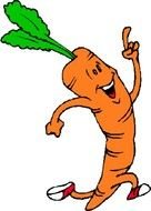 carrot running drawing