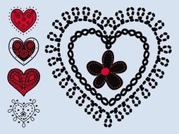 Hand Drawn Heart Vector Drawing