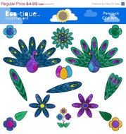 Peacock Feather Clip Art N50
