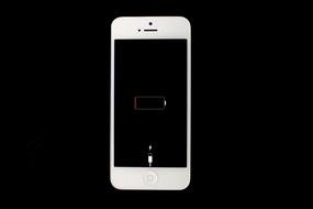 screen of discharged IPhone, drawing