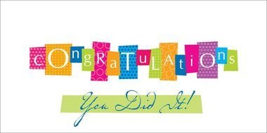 Congratulations You Did It Quotes drawing