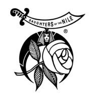 Daughters Of The Nile, black and white logo
