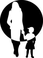 Mother And Son Clip Art drawing