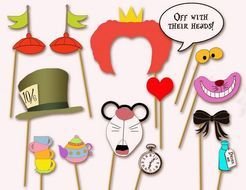 Alice In Wonderland Photo Booth Props N2