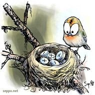 Cartoon Bird Nest Clip Art N9