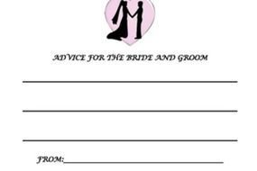 Free Printable Wedding Advice Cards
