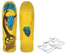 Details About Yellow Santa Cruz Claus Grabke Time Warp Deck