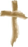 Wooden Cross, painting
