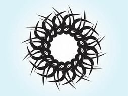 designed round tattoo