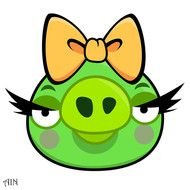 female green pig from Angry Birds