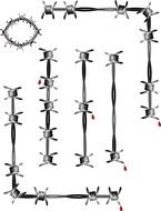Barbed Wire Cross Tattoo darwing