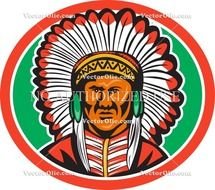 Native American Indian Chief Headdress N5