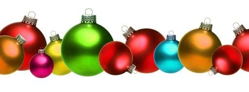Christmas toys in the form of balls of different colors