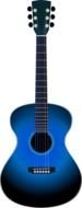 Blue Guitar Clip Art N5