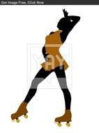 Roller Skates Silhouette