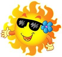 Happy Sun With Sunglasses N12