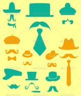 GraphicRiver Mustache Digital Clipart 7328999