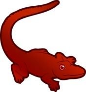 Alligator Clip Art Vector N3