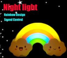 Decor Rainbow Battery Sound Control Led Lamp LightChina Mainland