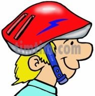 Drawing Of Cartoon Bike Helmet