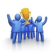 Winning Team Cartoon