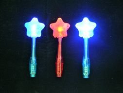 three magic wands, lighting toys