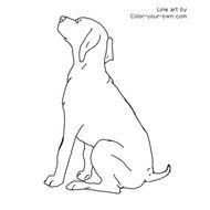 Puppy Coloring Pages N6