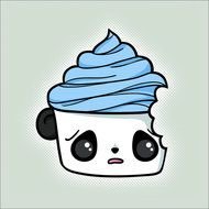 Cute Cartoon Cupcake