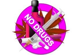 No Drugs Signs Clip Art N10