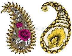 Indian Paisley Clip Art