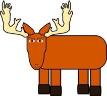 Cartoon Moose Clip Art drawing