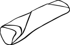 Fast Food Lunch Dinner Burrito Clipart drawing