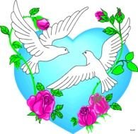 Wedding Love Birds Clip Art N17