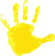Kids Hand Prints Clip Art N2