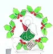 mistletoe wreath for christmas