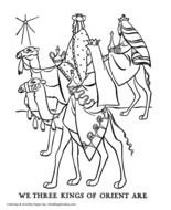 Three Wise Men Coloring Pages N6