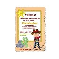 Cowboy Birthday Invitation Templates