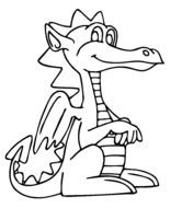 cute Dragon as a drawing
