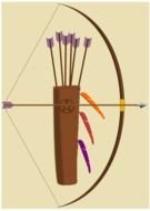 Bow And Arrow Clip Art drawing
