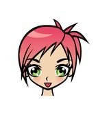 Cute Cartoon Girl Clip Art N9