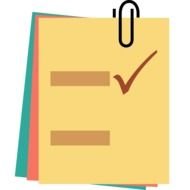 Note Paper Clip Art drawing